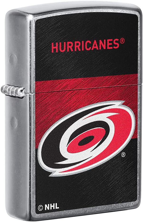 Zippo 2021 NHL Carolina-Hurricanes Street Chrome Pocket Lighter