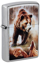 Load image into Gallery viewer, Zippo Lighter- Personalized Engrave Animals Outdoors Mazzi Grizzly Bear 48330
