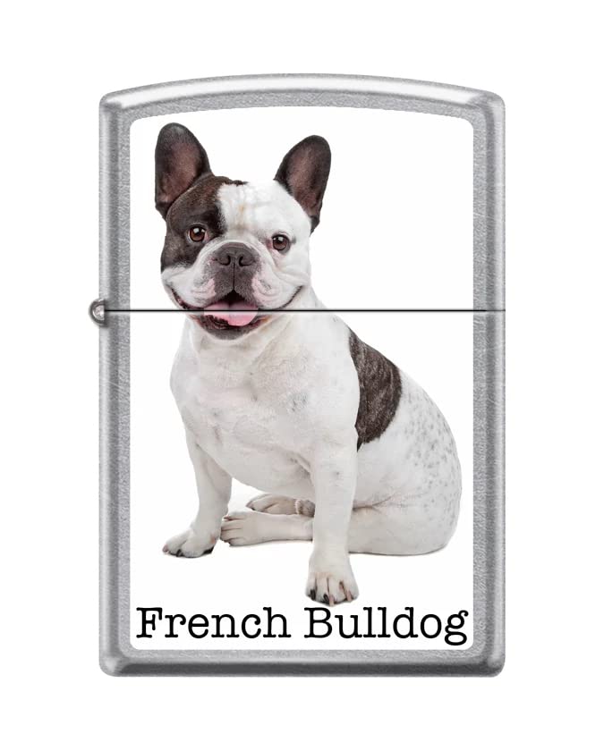 Zippo Lighter-French Bulldog Street Chrome Windproof Lighter #Z5383