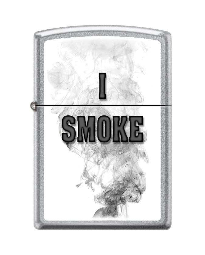 Zippo Lighter - Personalized Message Engraved on Backside Leaf Smoke Collection Windproof Lighter