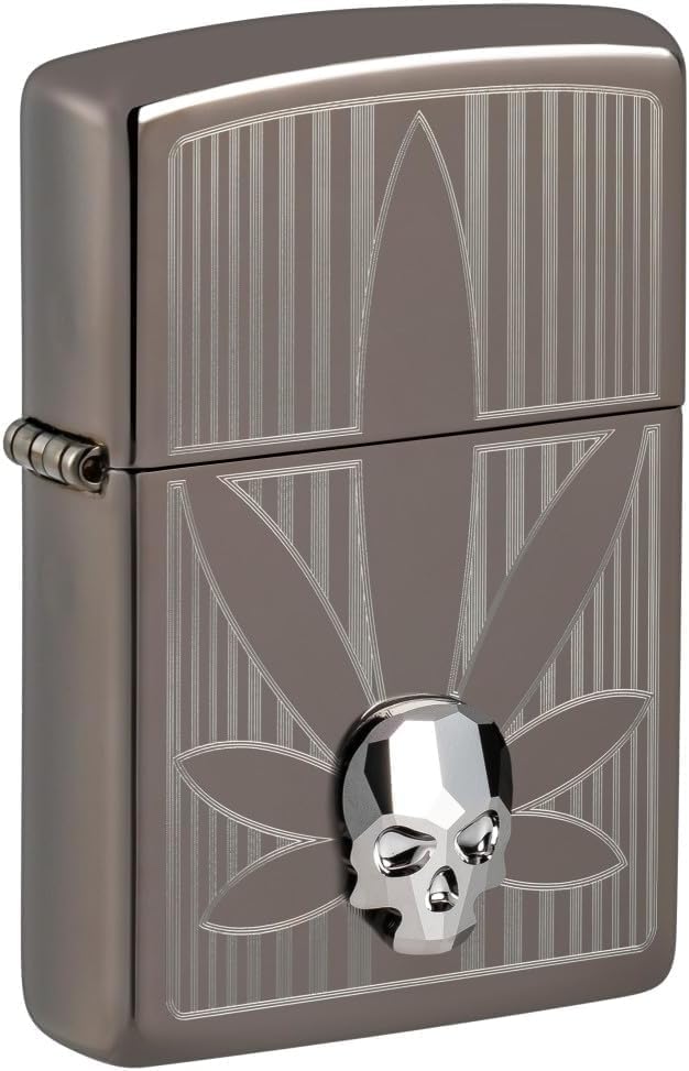 Zippo Lighter - Personalized Message Engraved on Backside Leaf Smoke Collection Windproof Lighter