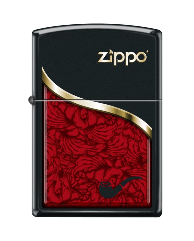 Zippo Lighter - Personalized Custom Message Engraved on Backside for Pipe Insert Windproof Lighter