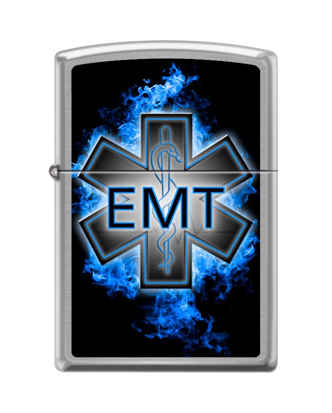 Zippo Lighter - Personalized Message Engraved on Backside for Tradesman or Craftsman Maintenance Worker Specialist EMT Z5422