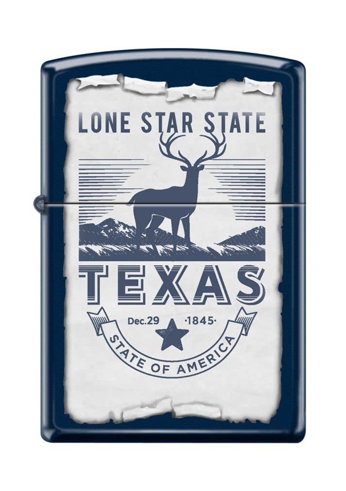 Zippo Lighter - Personalized Custom Message Engraved on Backside USA City Windproof Lighter Texas Z5160