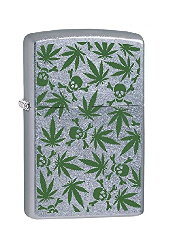 Zippo Lighter- Personalized Engrave for Leaf Designs Leaf and Skulls