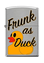 Load image into Gallery viewer, Zippo Lighter-Personalized Engrave for Frunk As Duck Design Brushed Chrome Z5231
