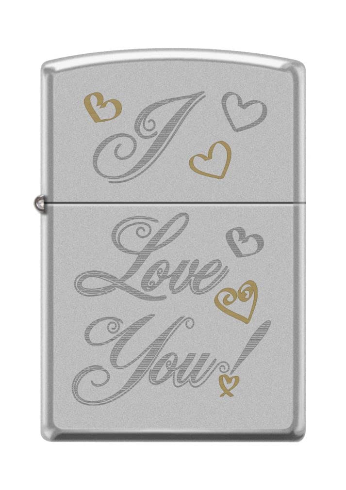Zippo Lighter- Heart I Love You to The Moon Loving Embrace Valentine Windproof Lighter I Love You Z5000
