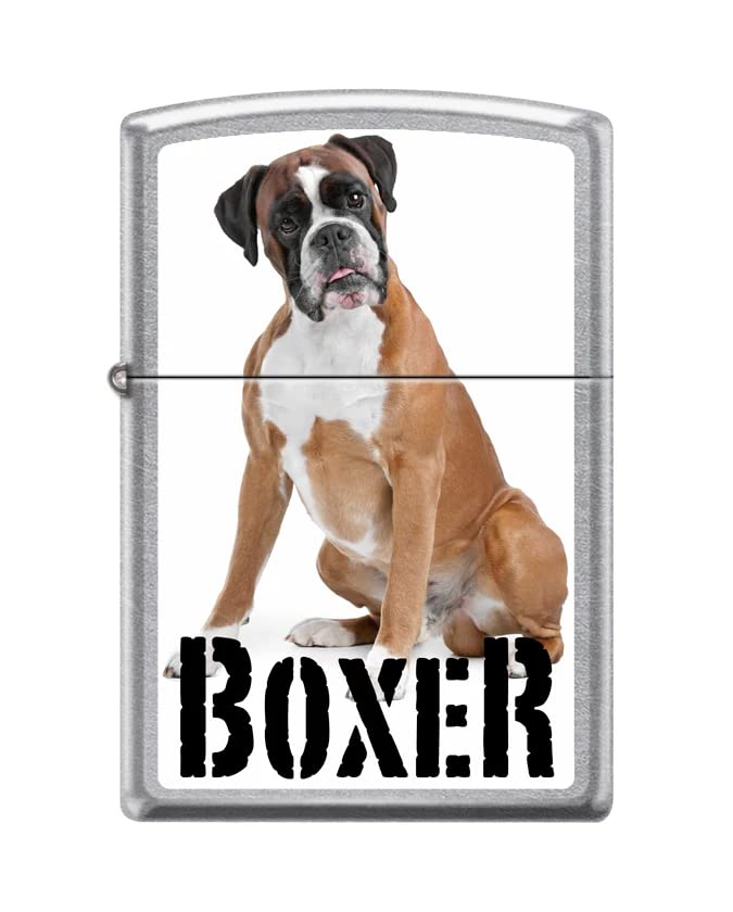 Zippo Lighter-Boxer Street Chrome Windproof Lighter #Z5382