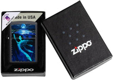 Load image into Gallery viewer, Zippo Lighter- Personalized Message for Black Light Design Loch Ness #49697
