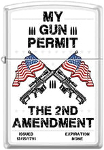 Load image into Gallery viewer, Zippo Lighter- Personalized 2nd Amendment We The People Permit #Z6001
