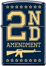 Load image into Gallery viewer, Zippo Lighter- Personalized for Second Amendment American Right Navy #Z5295
