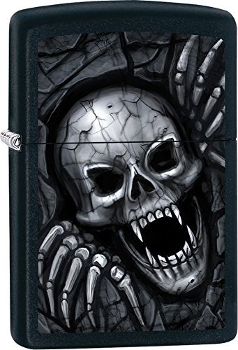 Zippo Lighter- Personalized Engrave for Skull Emblem Part1 Vampire Skull #Z561