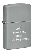 Load image into Gallery viewer, Zippo Lighter- Personalized Engrave Unique Colored Flat Grey #49452
