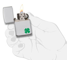 Load image into Gallery viewer, Zippo Lighter- Personalized Engrave Lucky Clover Shamrock High Polish 24007
