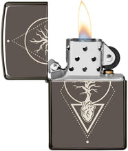 Load image into Gallery viewer, Zippo Lighter- Personalized Message Engrave for Heart of Tree Design #49687
