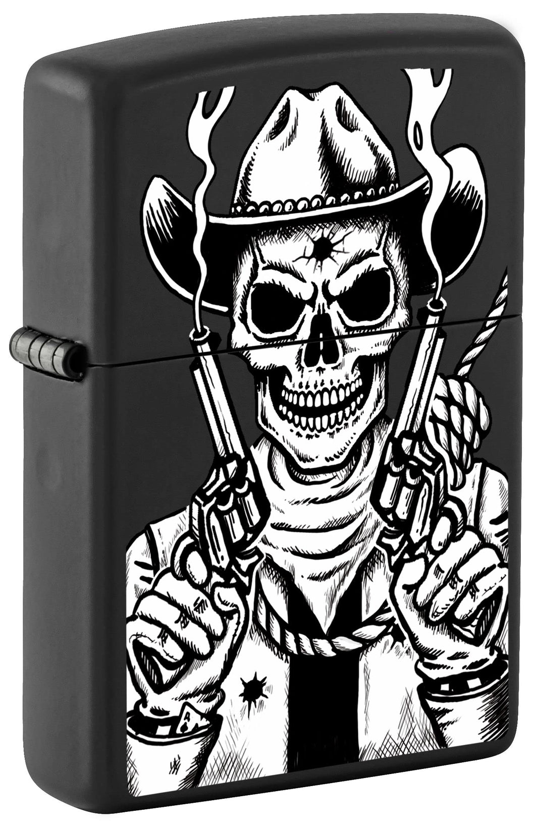 Zippo Lighter- Personalized Engrave for Skull Guns Western Cowboys #Z5115