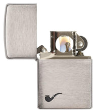 Load image into Gallery viewer, Zippo Lighter- Personalized Engrave Pipe Design Pipe Insert Pipe Brushed 200PL
