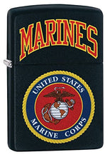 Load image into Gallery viewer, Zippo Lighter- Personalized Engrave for USMC U.S. Marine Corps Black Matte Z5011

