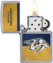 Load image into Gallery viewer, Zippo 2021 NHL Nashville Predators Street Chrome Pocket Lighter
