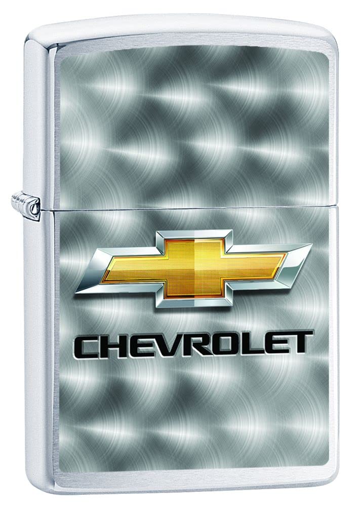 Zippo Lighter- Chevy Chevrolet Bowties Bow Brushed Chrome Windproof Lighter #Z5052