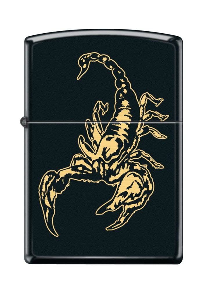 Zippo Lighter- Scorpion Design Black Matte Windproof Lighter #Z5297