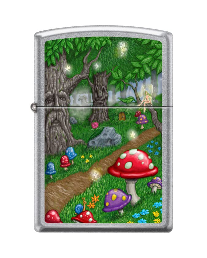 Zippo Lighter-Fairy Land Street Chrome Windproof Lighter #Z5388