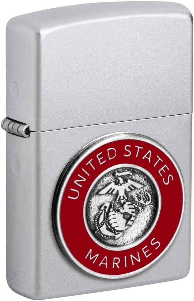 Zippo Lighter – Personalized Custom Message Engraved USMC Marine Military US Army Windproof Lighter