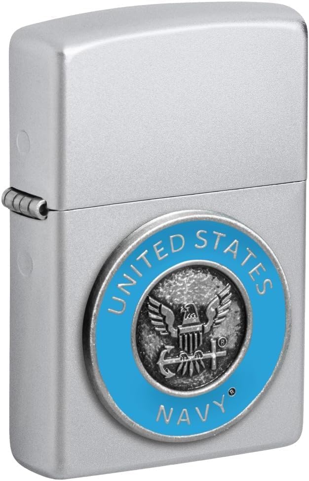 Zippo Lighter – Personalized Custom Message Engraved US Navy Marines USMC Design Windproof Lighter