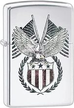 Load image into Gallery viewer, Zippo Lighter- Personalized Engrave Americana Eagle Prey USA Flag #Z5265
