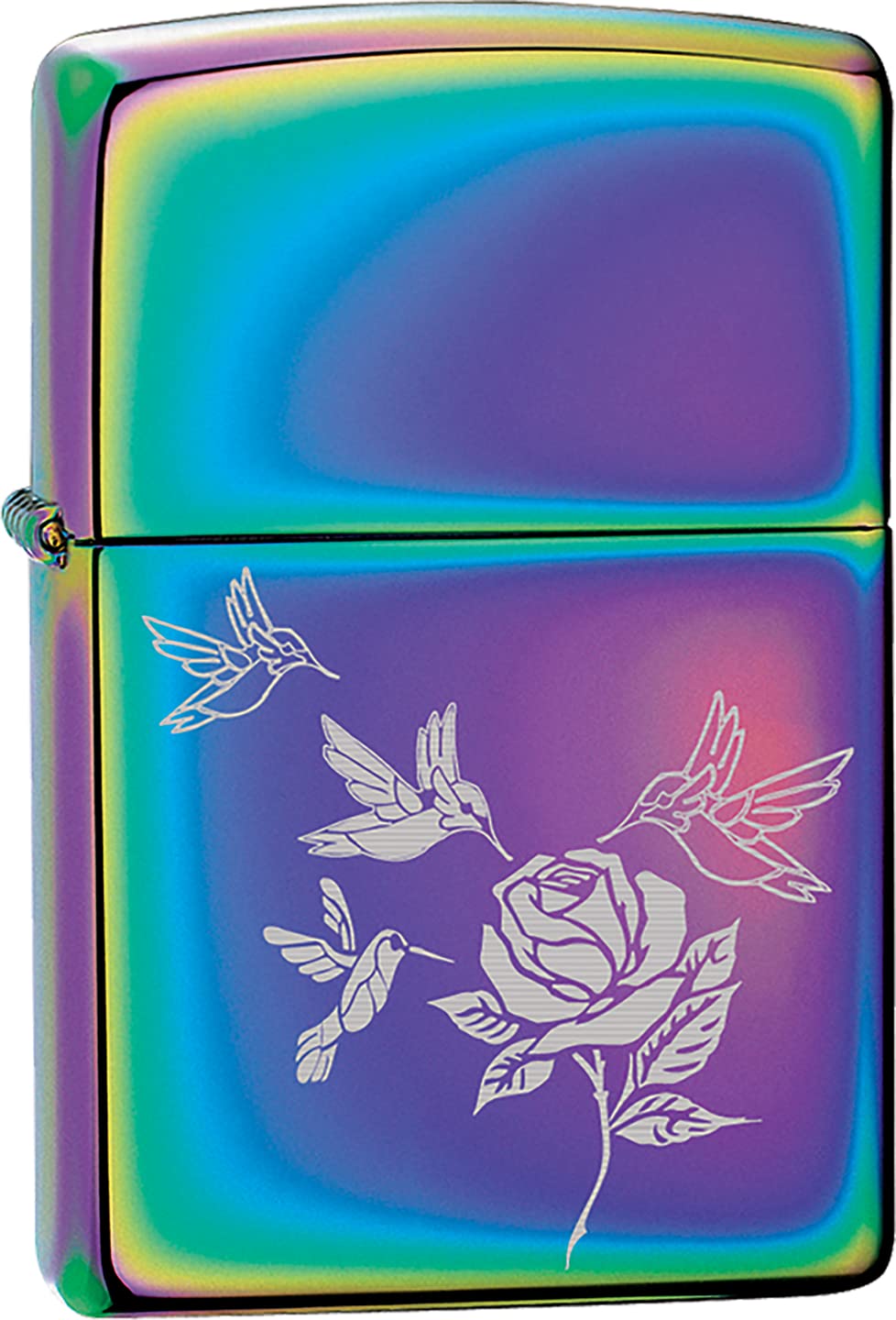 Zippo Lighter - Hummingbirds and Rose Taste of Nectar Multi Color Windproof Lighter #Z160