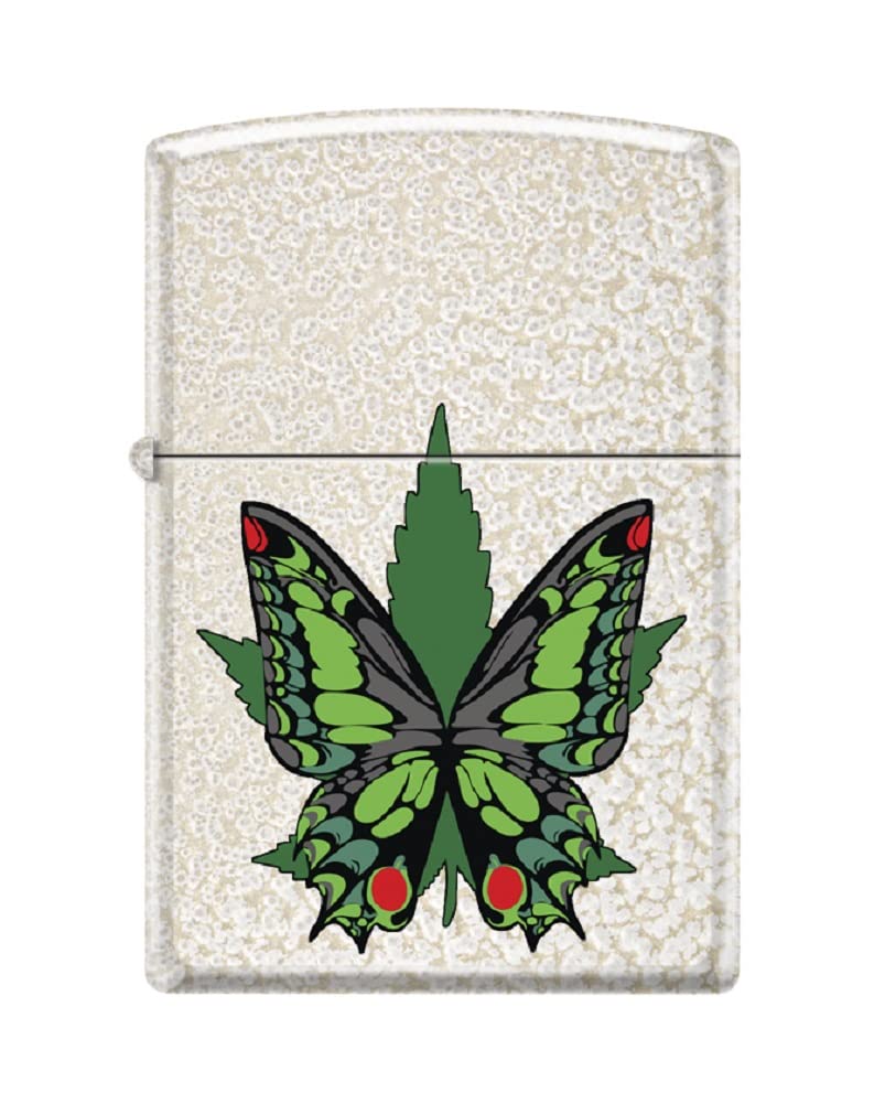 Zippo Lighter - Personalized Message Engraved on Backside Leaf Smoke Collection Windproof Lighter