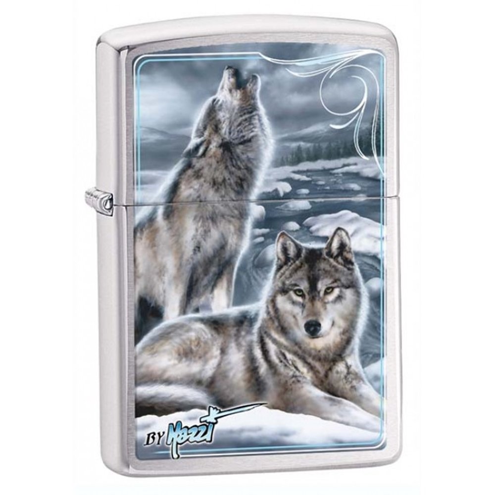 Zippo Lighter – Personalized Custom Message Engraved Windproof Wolf Lighter