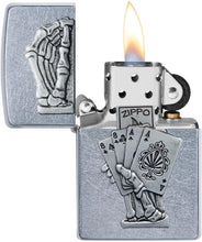 Load image into Gallery viewer, Zippo Lighter- Personalized Engrave Ace of SpadesZippo Dead Mans Hand 49536
