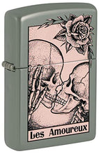 Load image into Gallery viewer, Zippo Lighter- Personalized Engrave for Skull Series2 Death Kiss Sage #48594
