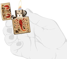 Load image into Gallery viewer, Zippo Lighter- Personalized Engrave Animals Outdoors Nature Scorpion #29096
