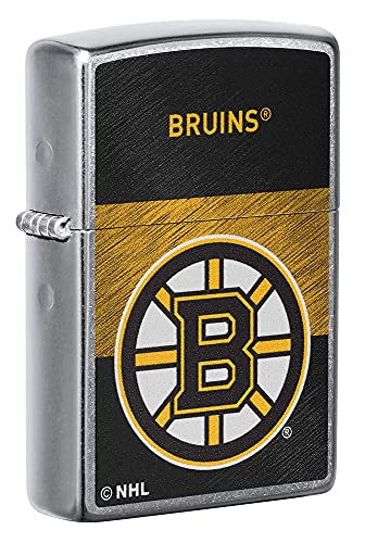 Zippo 2021 NHL Boston Bruins Street Chrome Pocket Lighter