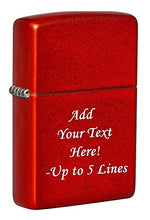 Load image into Gallery viewer, Zippo Lighter- Personalized Engrave Unique Colored Metallic Red #49475
