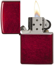 Load image into Gallery viewer, Zippo Lighter- Personalized Engrave Unique Colored Candy Apple Red #21063
