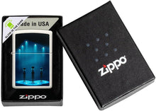 Load image into Gallery viewer, Zippo Lighter- Personalized Engrave Glow in The Dark Aliens and Spaceship 49487

