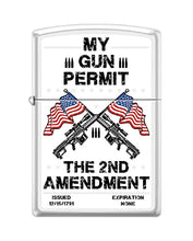 Load image into Gallery viewer, Zippo Lighter- Personalized 2nd Amendment We The People Permit #Z6001
