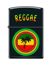 Load image into Gallery viewer, Zippo Lighter-Reggae Palms Black Matte Windproof Lighter #Z5470
