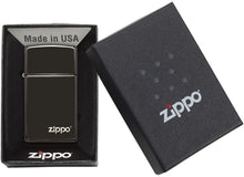 Load image into Gallery viewer, Zippo Lighter- Personalized Engrave on Slim Size Ebony 28123ZL
