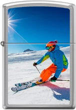 Load image into Gallery viewer, Zippo Lighter- Personalized Engrave Skier Skiing Outdoors Snow #Z5528
