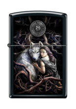 Load image into Gallery viewer, Zippo Lighter- Personalized Message Wolf WolvesZippo Lighter Soul Bond #Z5177
