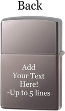Load image into Gallery viewer, Zippo Lighter- Personalized Engrave forZippo Brand Logo Black Ice #21088
