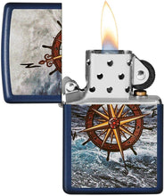 Load image into Gallery viewer, Zippo Lighter- Personalized Engrave for Compass Design Navy Matte #49408
