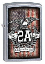 Load image into Gallery viewer, Zippo Lighter- Personalized Engrave for Second 2nd Amendment Bald Eagles #Z5218
