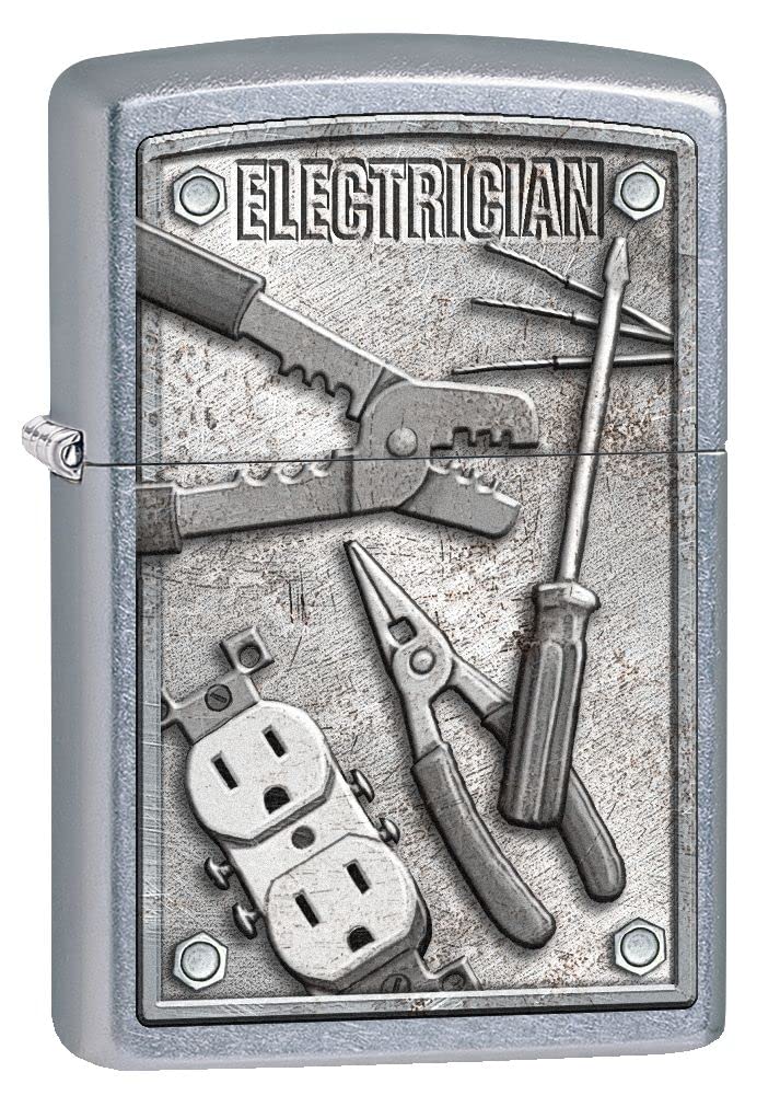 Zippo Lighter- Electrician Street Chrome Windproof Lighter #Z5169