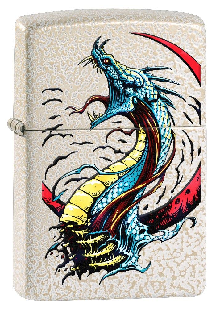 Zippo Lighter- Dragon Fantasy Mythical Mercury Glass Matte Windproof Lighter #Z5268