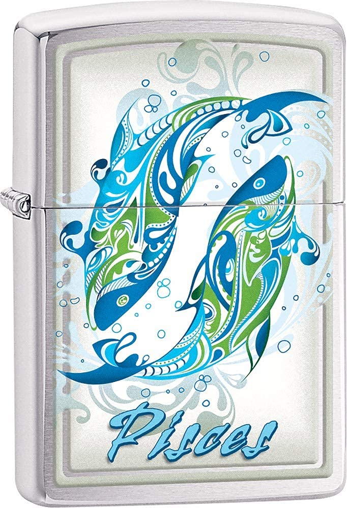 Zippo Lighter - Horoscope Zodiac Signs (Pisces)